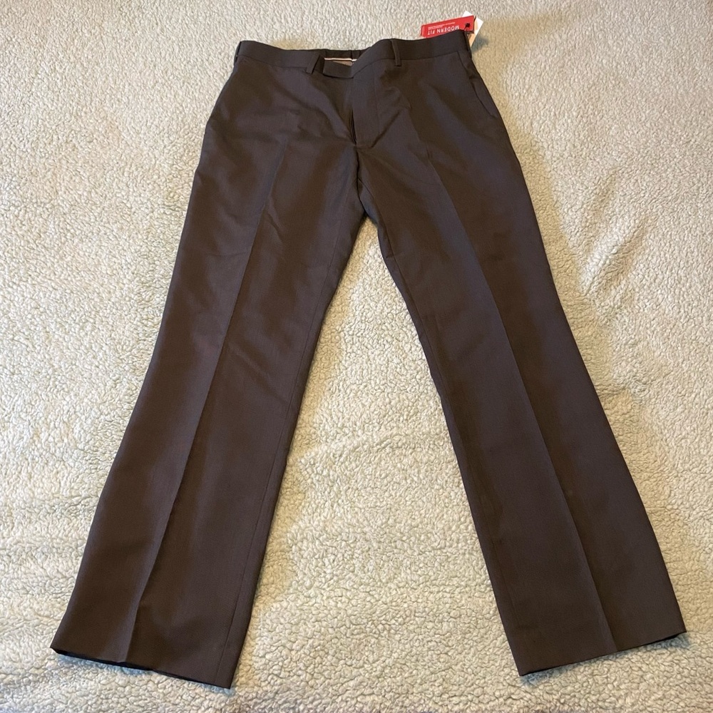 Perry Ellis Portfolio Charcoal Grey Dress Pants 32x30 Size, NWT